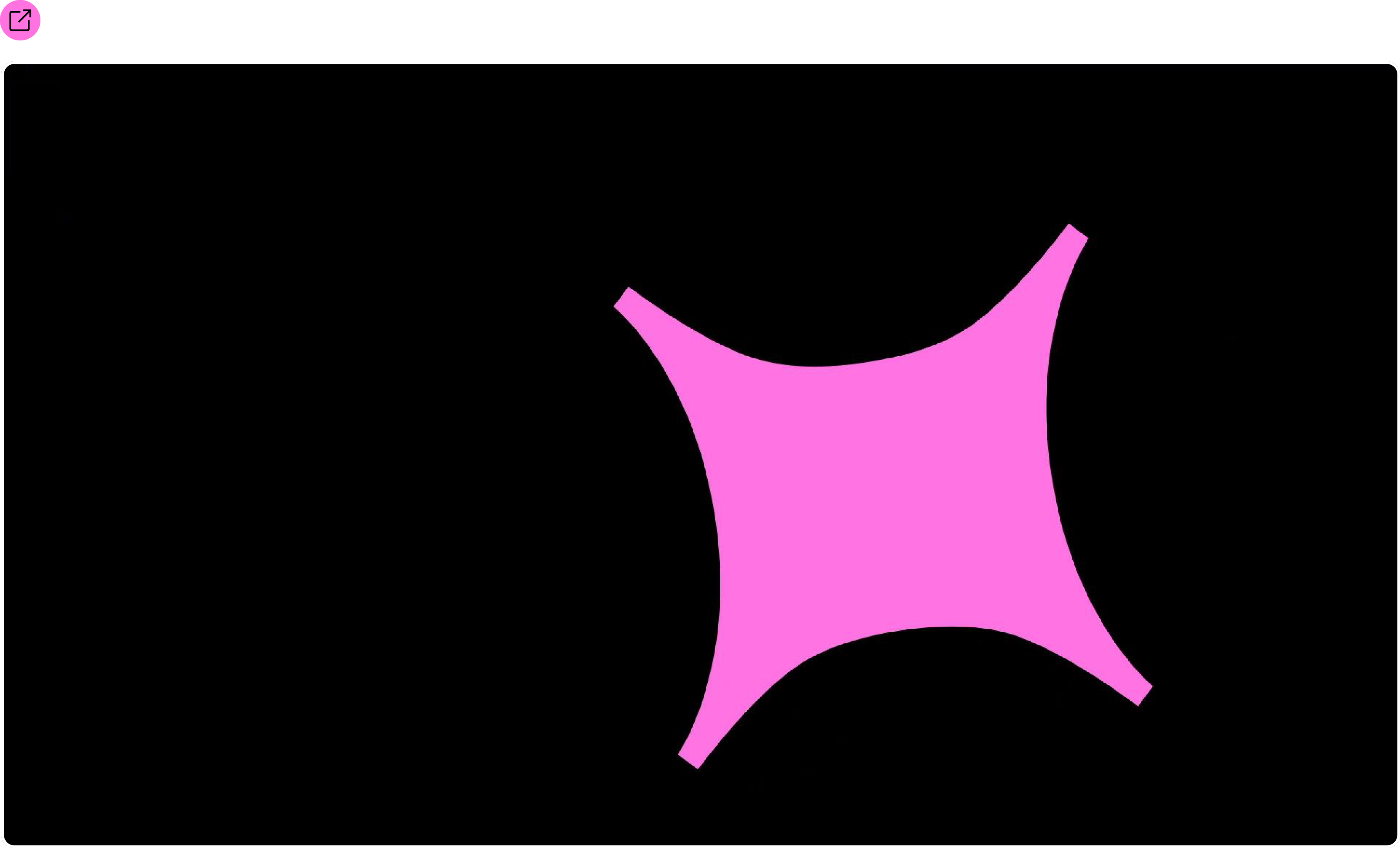 Transição animada — forma rosa