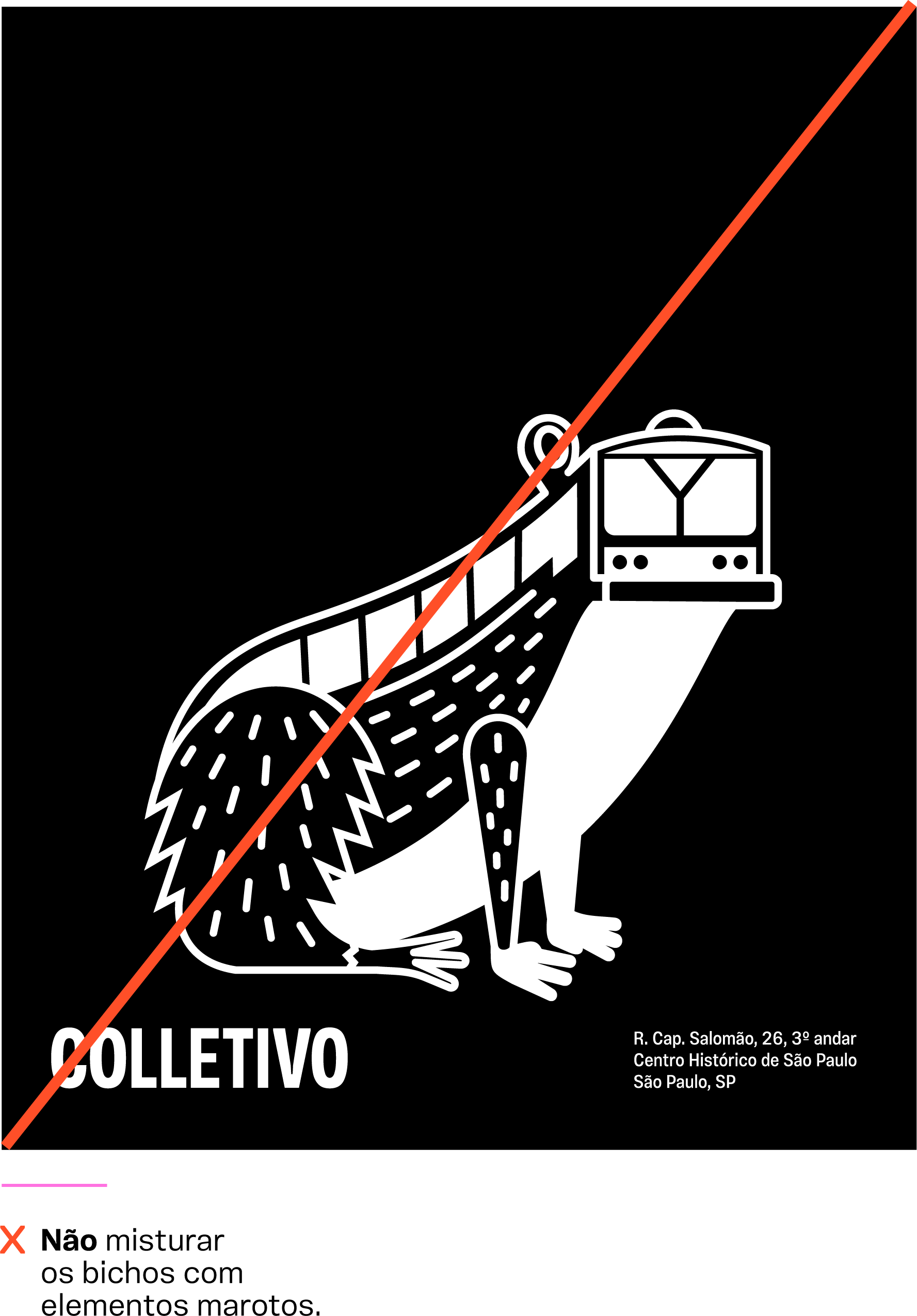 Exemplo incorreto de uso do busão fauna