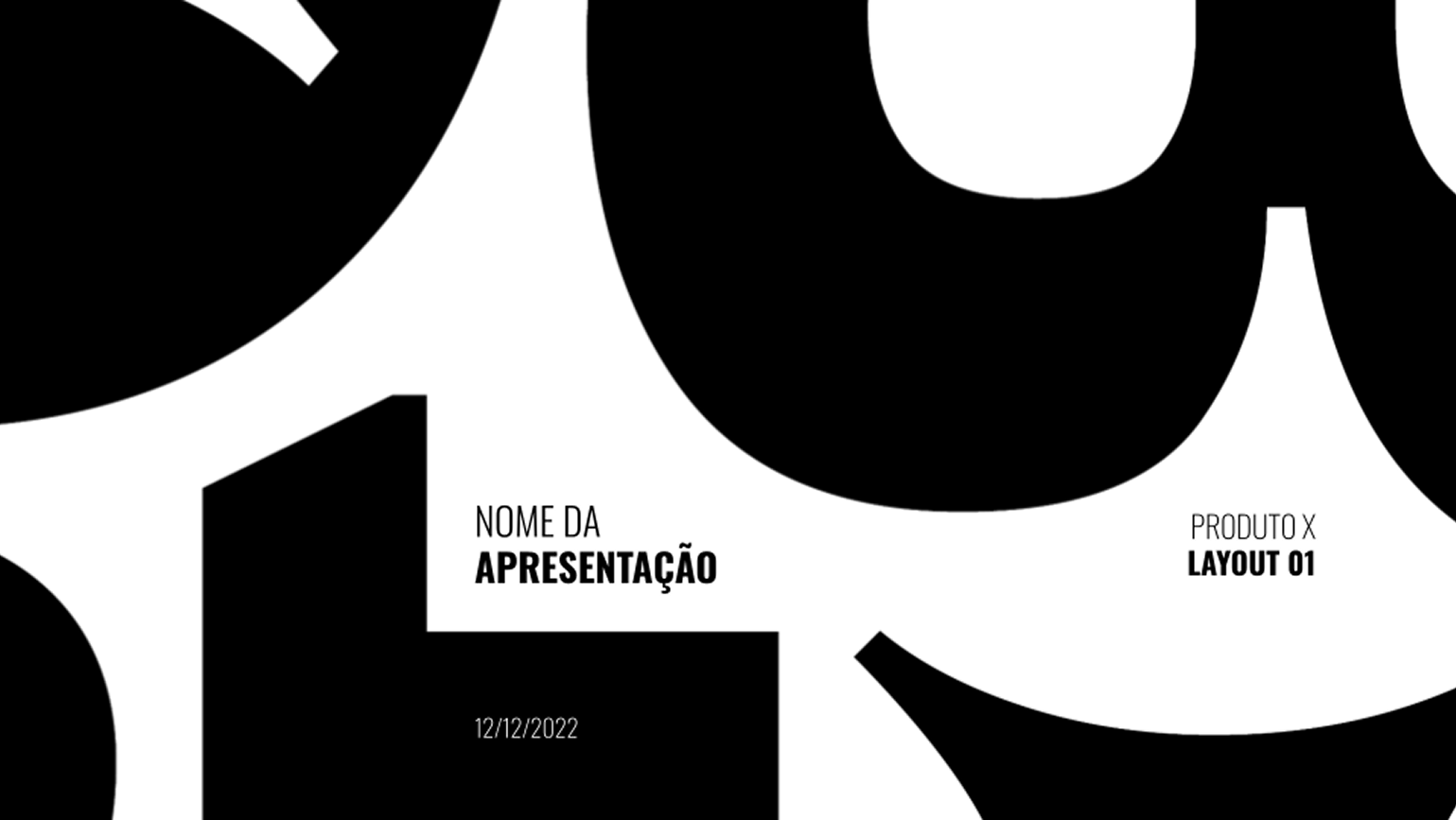 Exemplo de apresentação — Layout 01